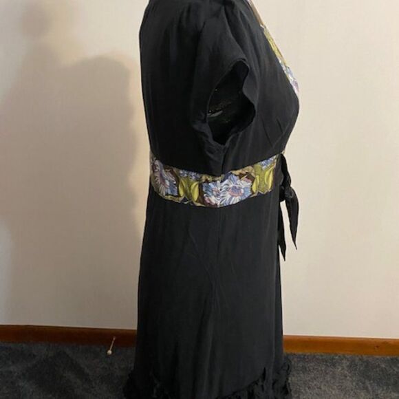 Free People multi-colored cap sleeves dress, size 10 - Picture 5 of 6